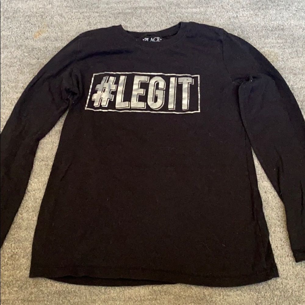 Boy’s #LEGIT LS tee Shirt Children’s Place M 7/8